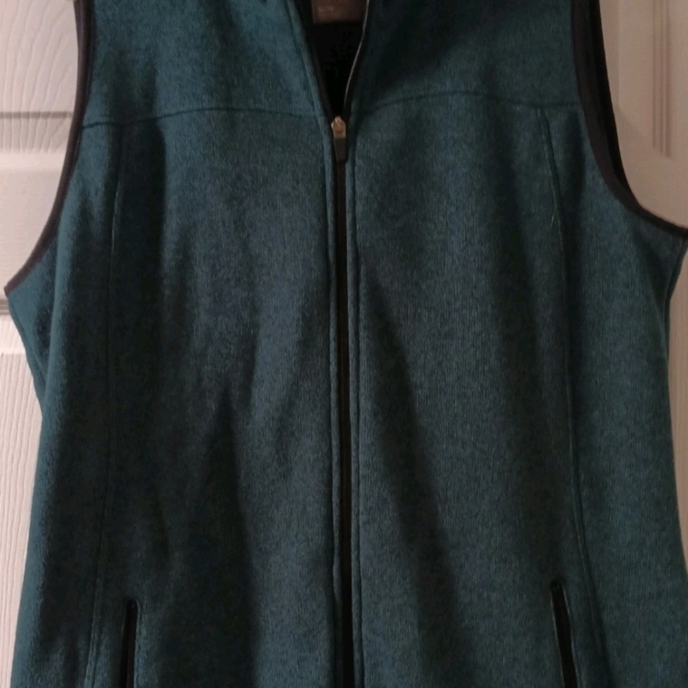 Old Navy Teal Zip-Front Womens Vest